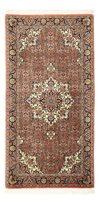 Tapis persan - Bidjar - 141 x 71 cm - rouge foncé
