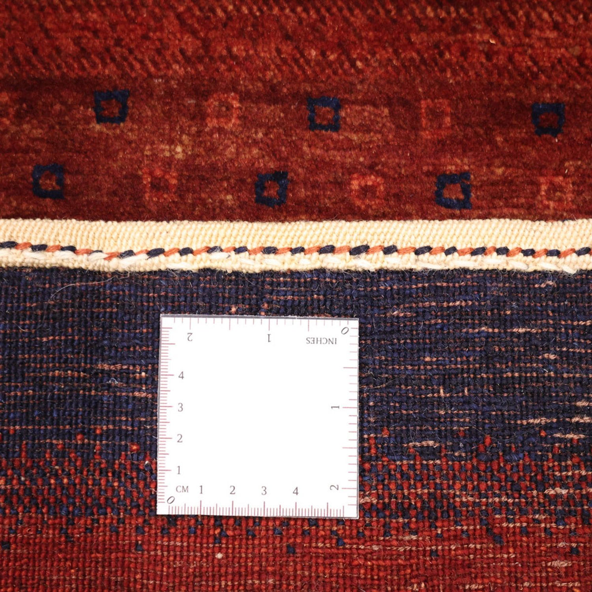 Gabbeh Teppich - Kaschkuli Perser - 97 x 74 cm - dunkelrot