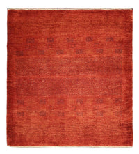 Tappeto Gabbeh - Kashkuli Persero quadrato  - 112 x 101 cm - rosso scuro