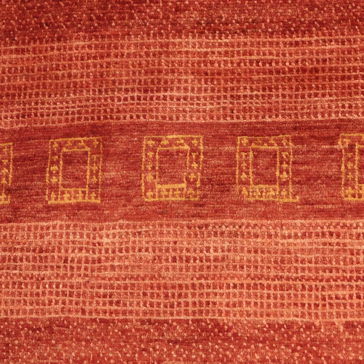 Gabbeh Teppich - Kaschkuli Perser - 113 x 97 cm - rot