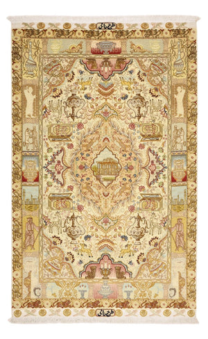 Perserteppich - Täbriz - Royal - 160 x 101 cm - beige