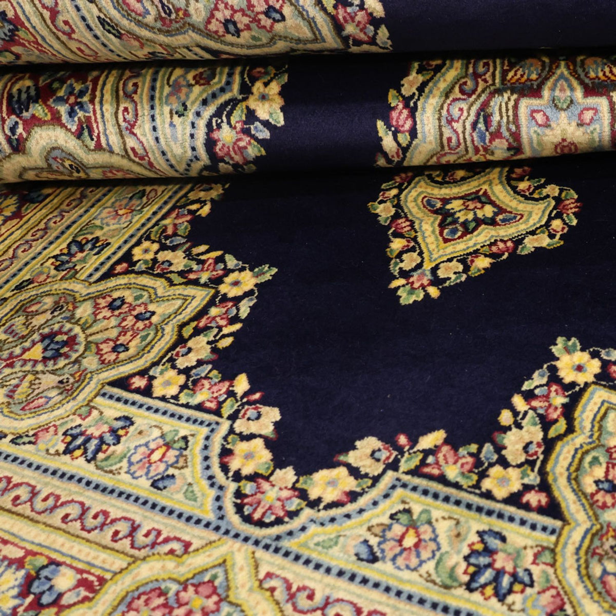 Perserteppich - Classic - Rawar - 147 x 90 cm - dunkelblau