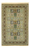Ilam Tapis 102x154cm - Tapis persan - vert olive - Rectangle / Vert olive / 102 x 154 cm Rectangle