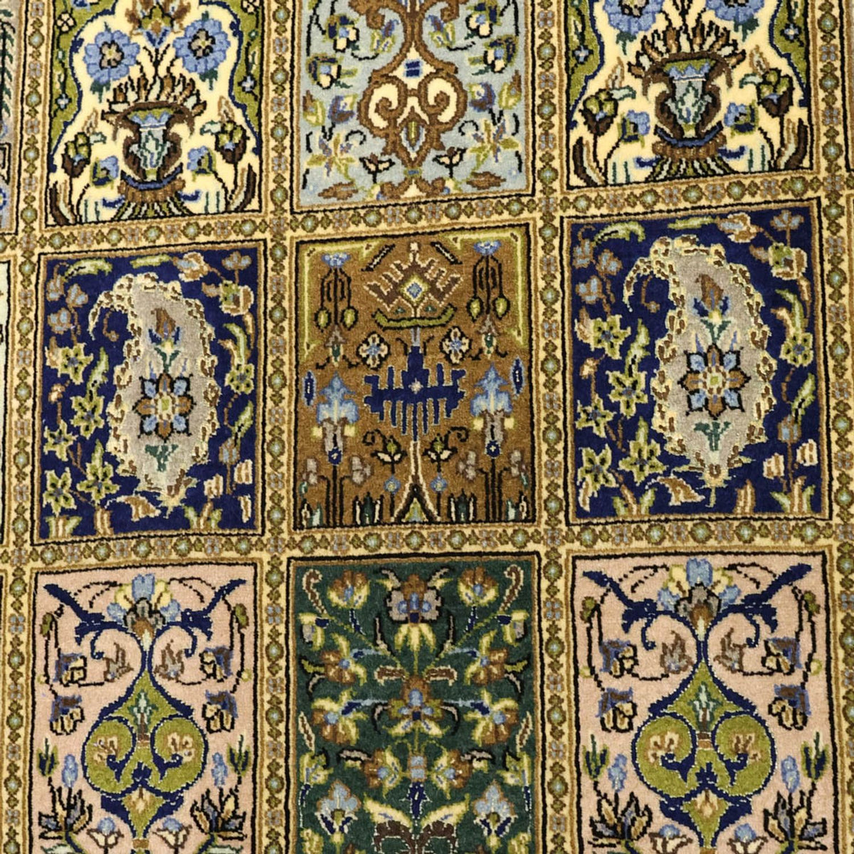 Perserteppich - Ghom - Royal - 154 x 102 cm - olivgrün