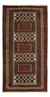 Tapis Belutsch 102x194cm - Tapis oriental - rouge foncé - Tapis de couloir / Rouge foncé / 102 x 194 cm Tapis de couloir