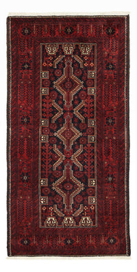 Tapis de couloir Tapis Belutsch - 199 x 100 cm - rouge foncé