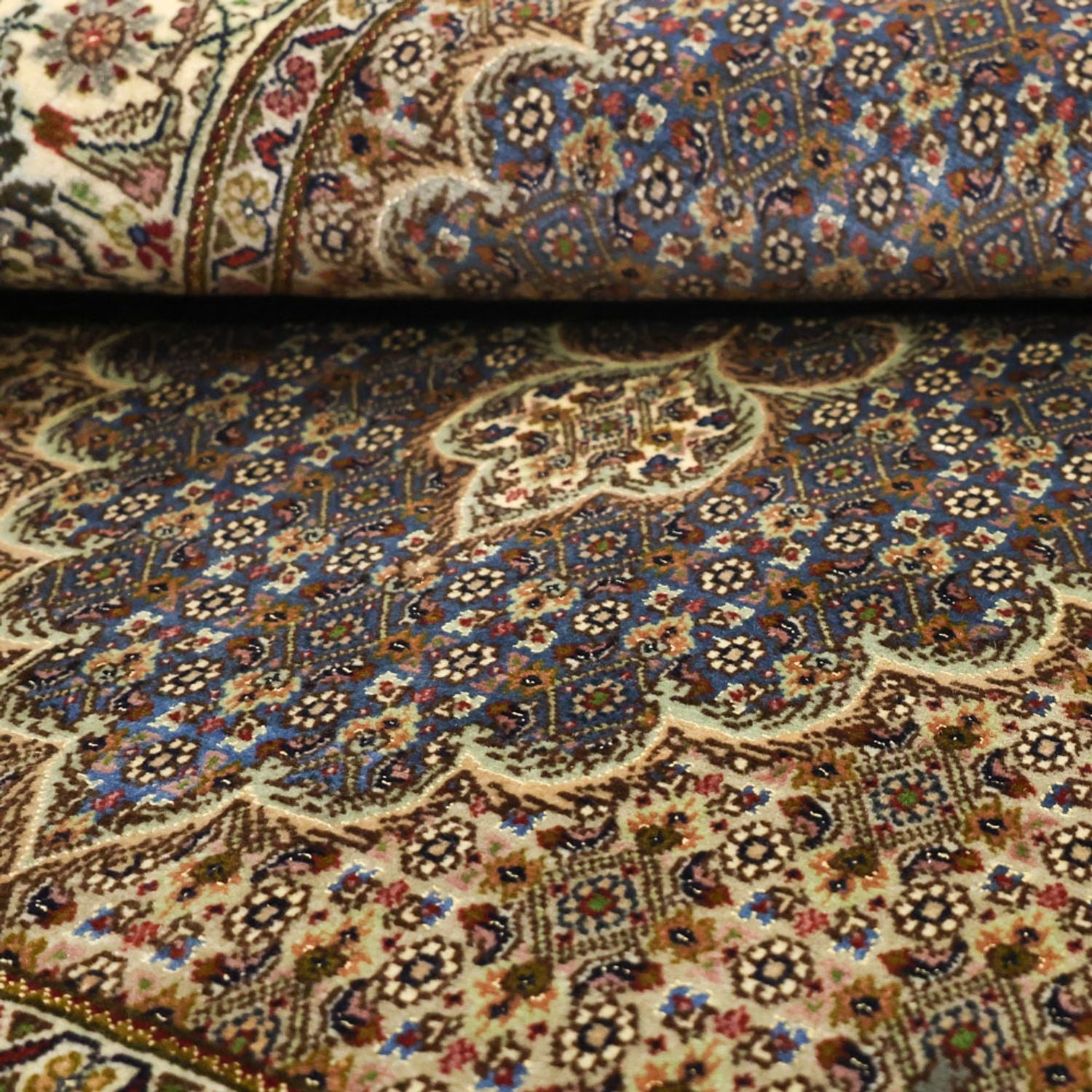 Perserteppich - Täbriz - Royal - 158 x 96 cm - olivgrün