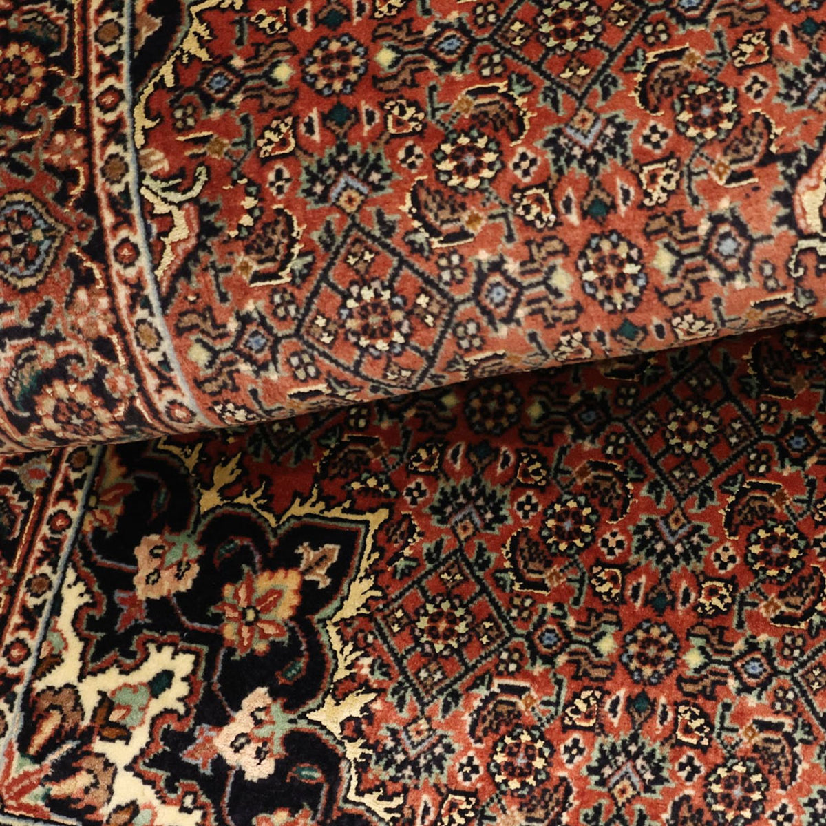 Perserteppich - Bidjar - 131 x 72 cm - dunkelrot