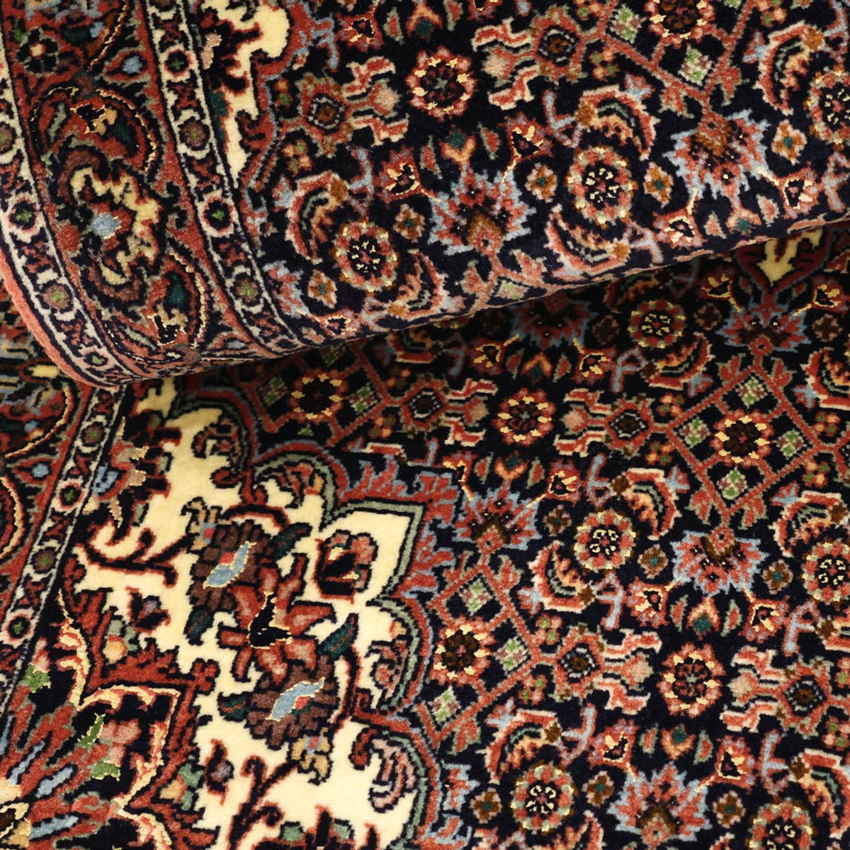 Perserteppich - Bidjar - Royal - 137 x 70 cm - dunkelrot