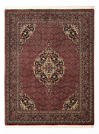 Tapis persan - Bidjar - Royal - 199 x 156 cm - rouge foncé