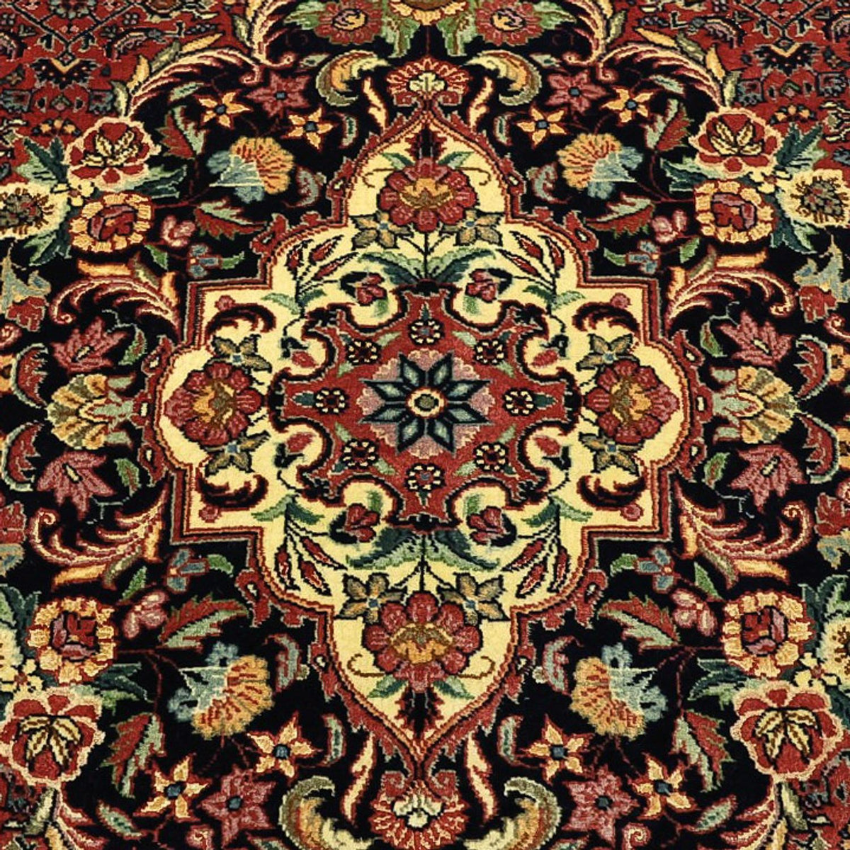 Perserteppich - Bidjar - Royal - 199 x 156 cm - dunkelrot