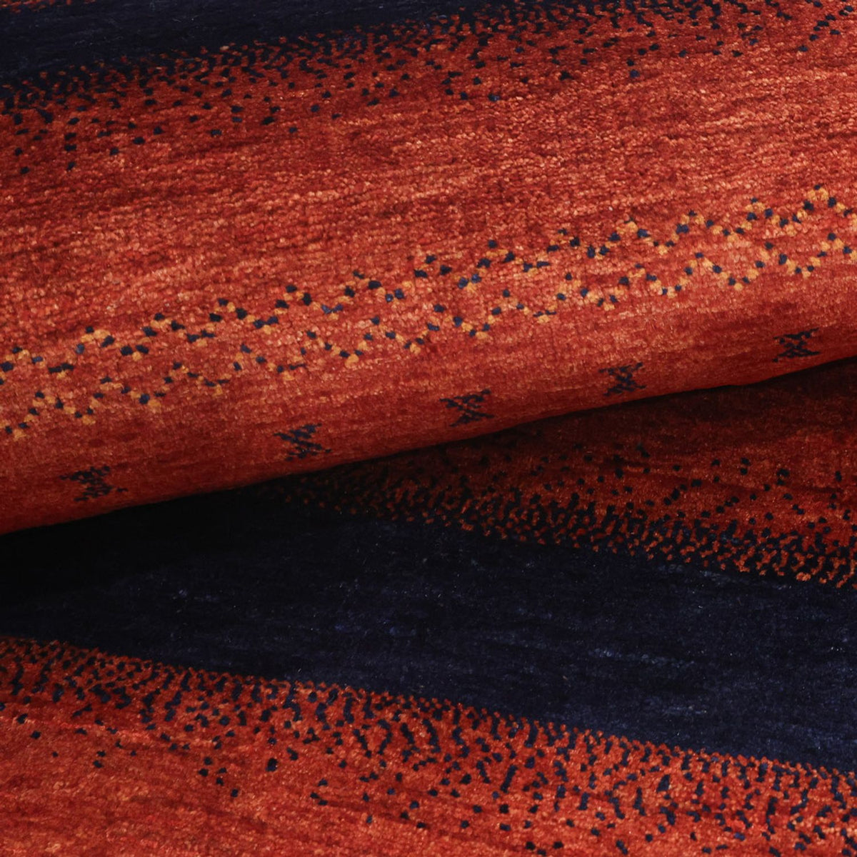 Gabbeh Teppich - Kaschkuli Perser quadratisch  - 114 x 101 cm - mehrfarbig