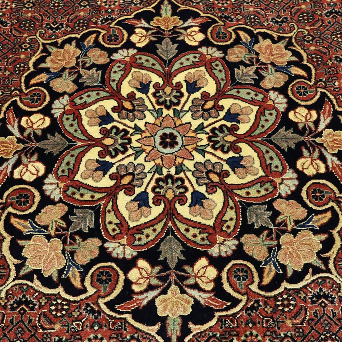 Perserteppich - Bidjar - Royal - 198 x 139 cm - dunkelrot