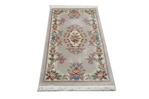 China Teppich 137 x 70 cm - silber