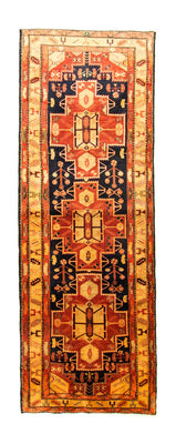 Perserteppich - Nomadic 320 x 113 cm - orange