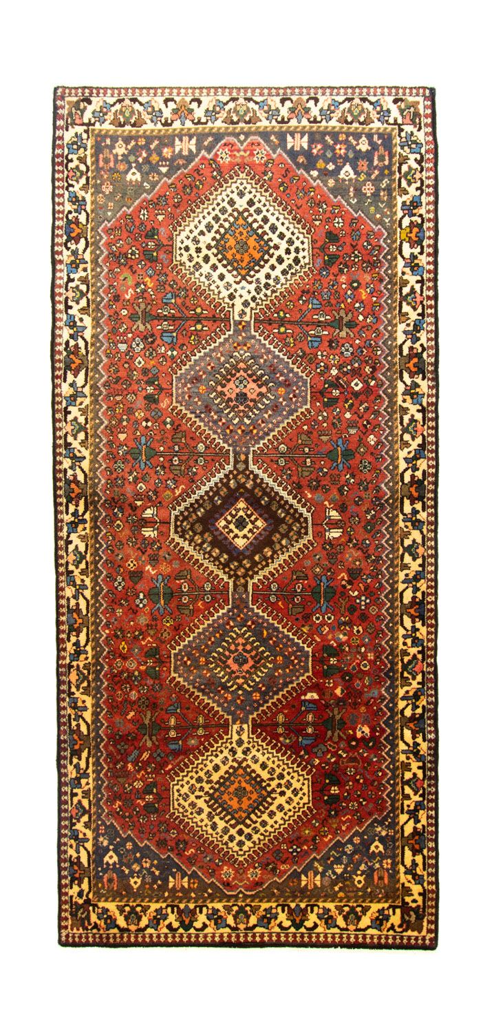 Tapis de couloir Tapis persan - Nomadic - 275 x 120 cm - marron