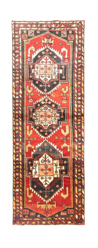 Tapis de couloir Tapis persan - Nomadic - 292 x 105 cm - rouge