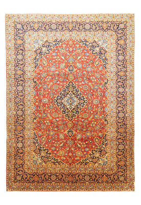 Perserteppich - Keshan 382 x 270 cm - orange