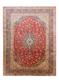 Tapis persan - Keshan - 390 x 297 cm - rouge