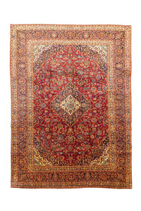 Tapis persan - Keshan - 401 x 294 cm - rouge