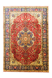 Tapis persan - Tabriz - 302 x 212 cm - rouge