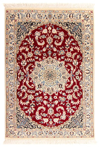 Tapis persan - Nain - Royal - 148 x 96 cm - rouge foncé