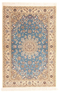 Tapis persan - Nain - Premium - 178 x 120 cm - bleu clair