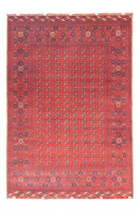 Tapis afghan - Boukhara - 294 x 200 cm - rouge foncé