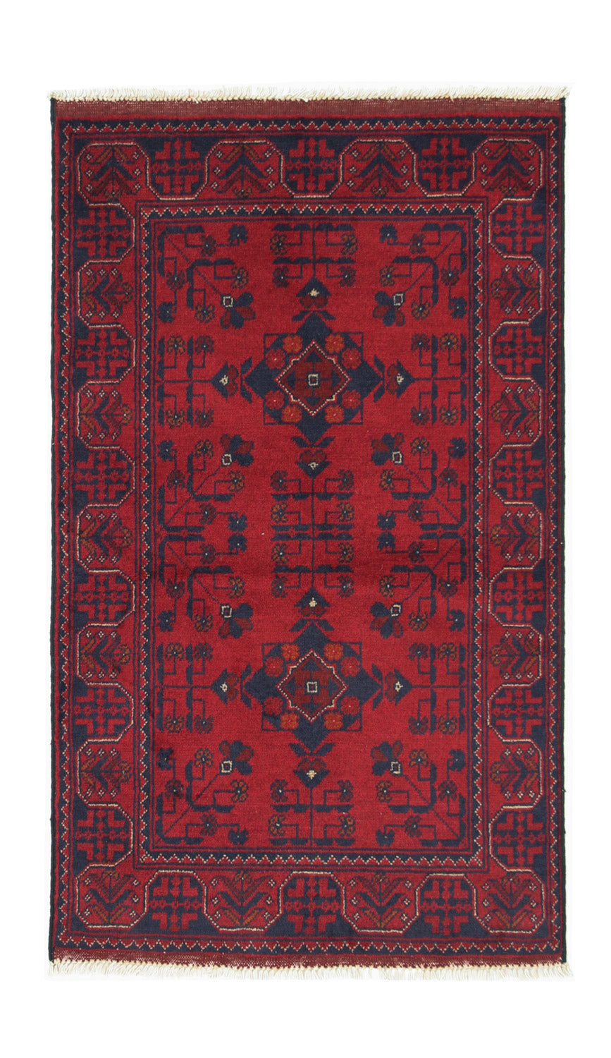 Afghan Teppich - Kunduz 120 x 77 cm - dunkelblau