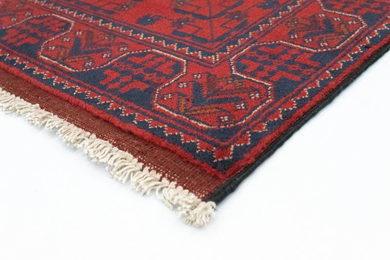 Afghan Teppich - Kunduz 120 x 77 cm - dunkelblau