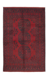 Tapis afghan - Filpa - 145 x 96 cm - rouge