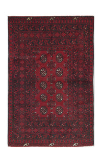 Tapis afghan - Filpa - 145 x 93 cm - rouge