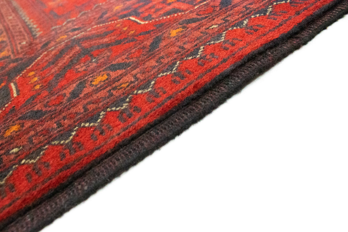 Afghan Teppich - Kunduz 194 x 147 cm - rot