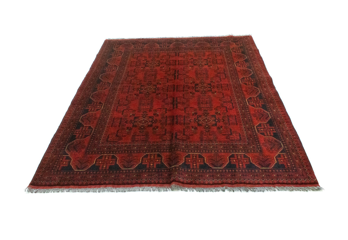 Afghan Teppich - Kunduz 193 x 151 cm - rot