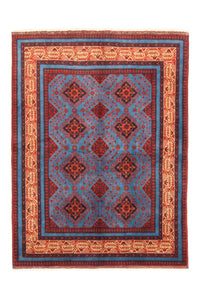 Tapis afghan - Kunduz - 200 x 151 cm - rouge