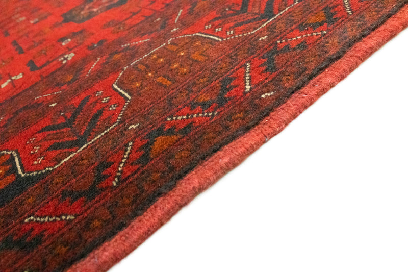 Afghan Teppich - Kunduz 197 x 149 cm - rot