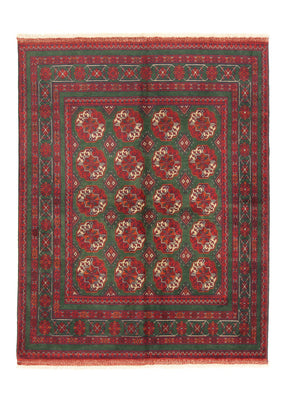 Afghan Teppich - Kunduz 190 x 150 cm - rot