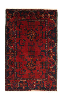 Afghan Teppich - Kunduz 125 x 83 cm - rot