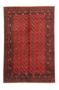 Tapis afghan - Filpa - 242 x 163 cm - rouge