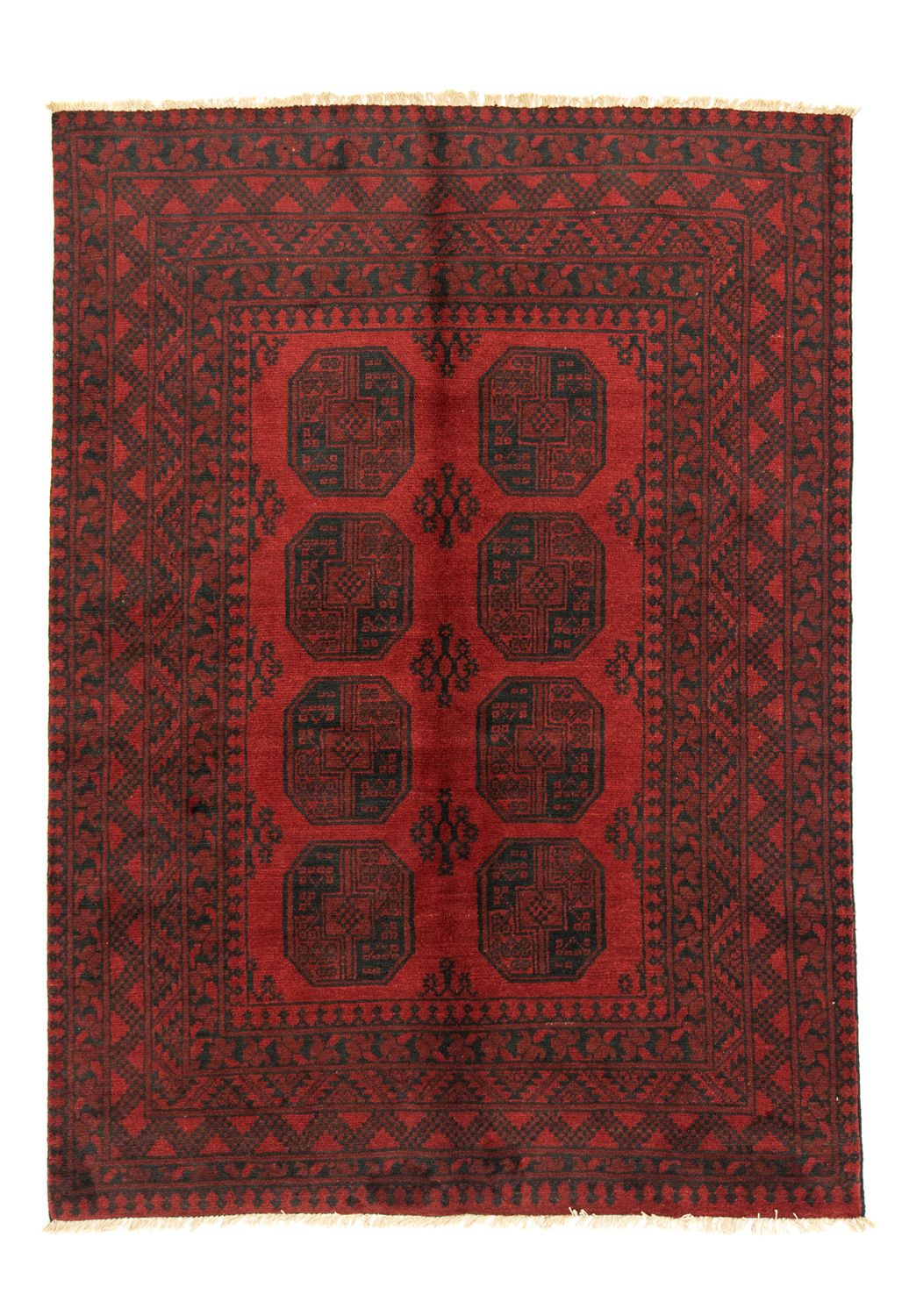 Afghan Teppich - Filpa 196 x 145 cm - rot