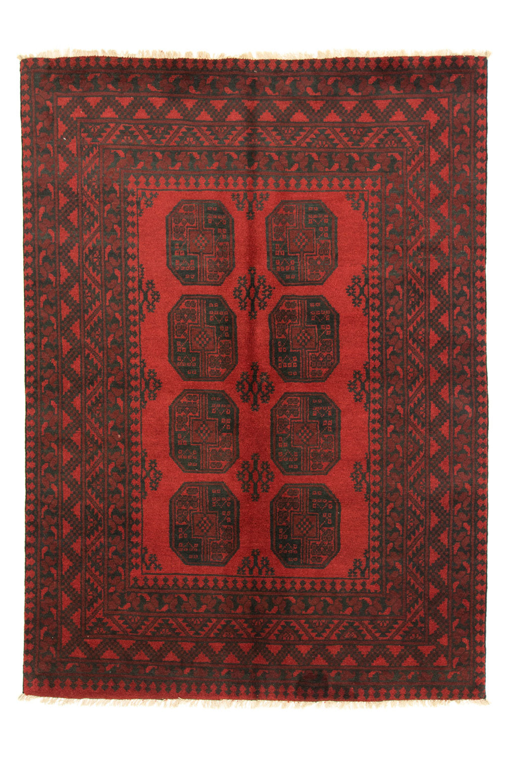 Afghan Teppich - Filpa 200 x 146 cm - rot
