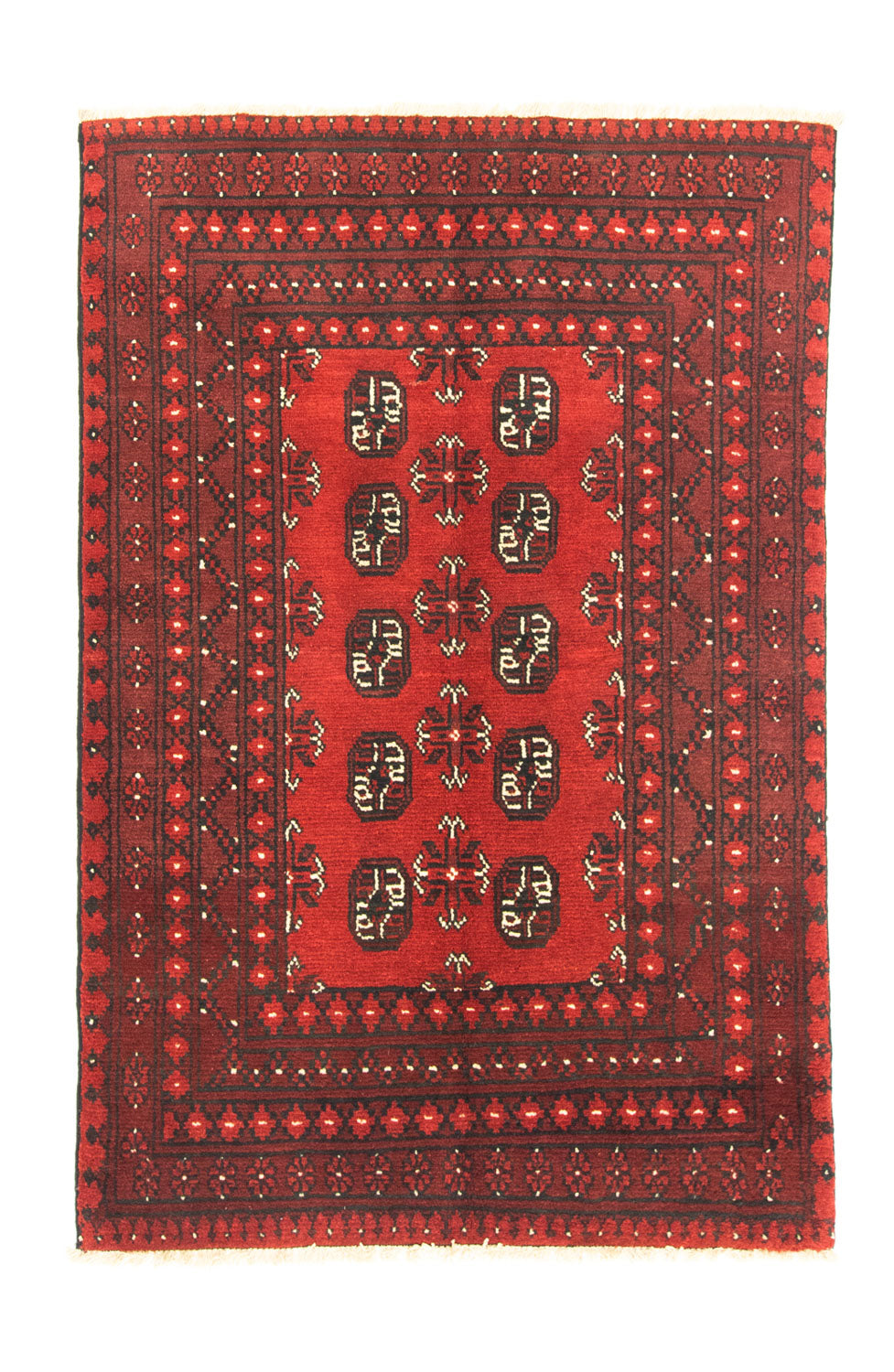 Afghan Teppich - Filpa 141 x 98 cm - rot