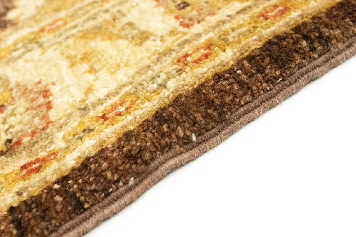 Tapis de couloir Tapis Ziegler - 385 x 90 cm - marron foncé