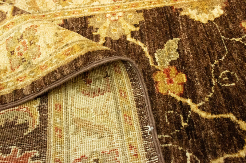 Tapis de couloir Tapis Ziegler - 385 x 90 cm - marron foncé