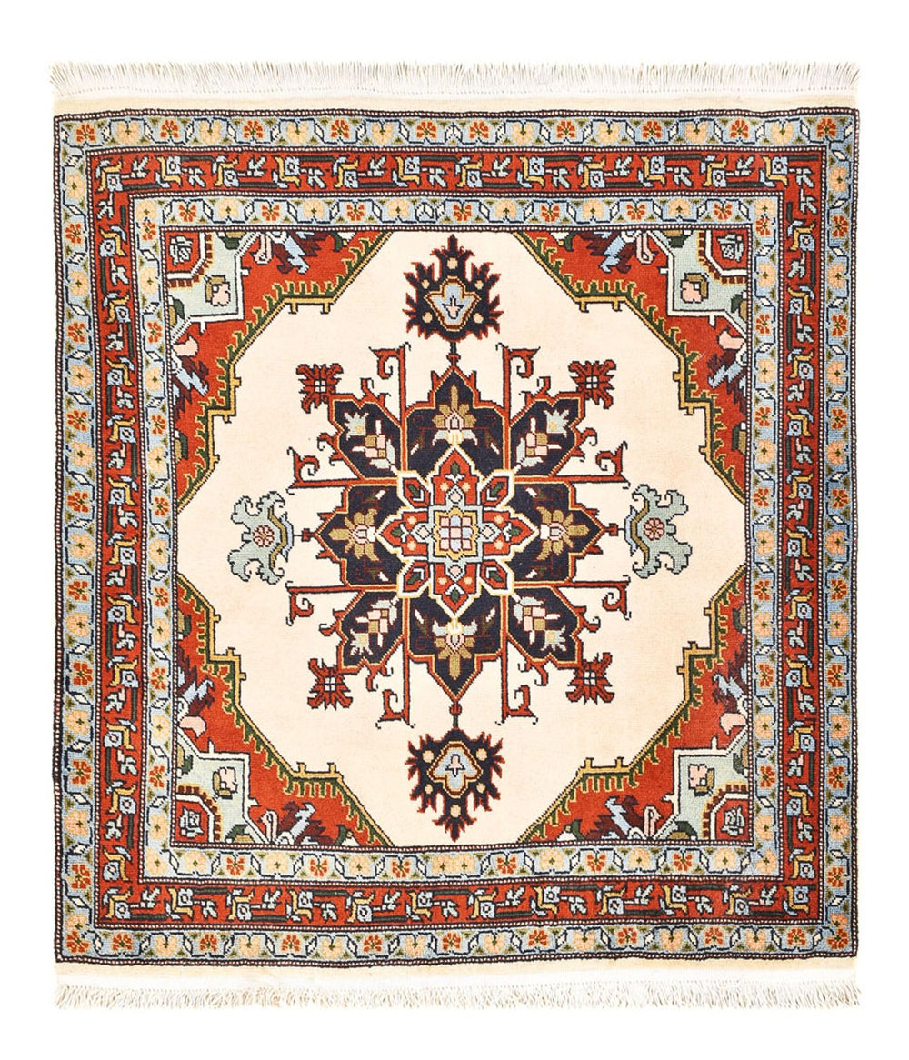 Perserteppich - Nomadic quadratisch  - 105 x 100 cm - creme