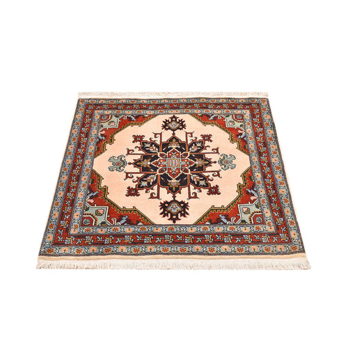 Perserteppich - Nomadic quadratisch  - 105 x 100 cm - creme
