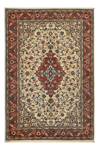 Tapis de Kashan Tapis 201x296cm - Tapis persan - beige