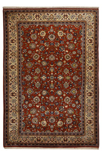 Tapis persan - Classique - 289 x 194 cm - rouge foncé