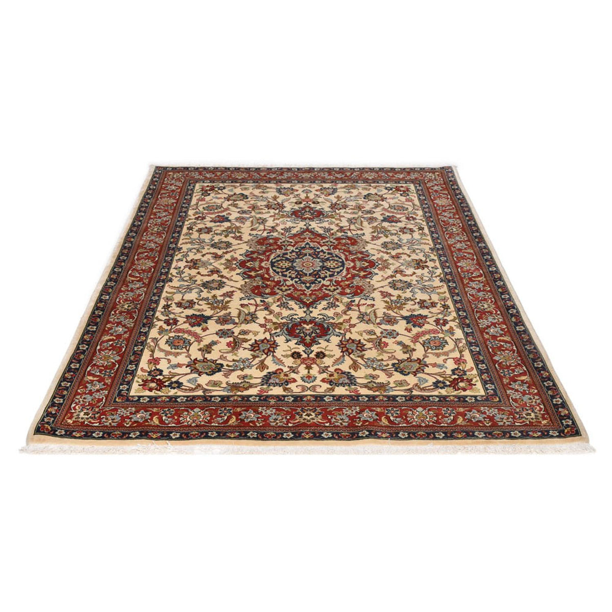 Perserteppich - Ghom - Royal - 202 x 131 cm - hellbeige
