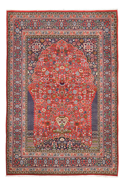 Ghom Teppich 190x295cm - Perserteppich - rot